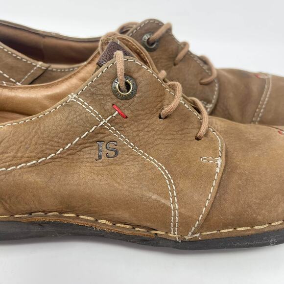 Josef Seibel Fergey 20 Brown Leather Funky European Lace Up Casual Comfort Shoe - Picture 6 of 10